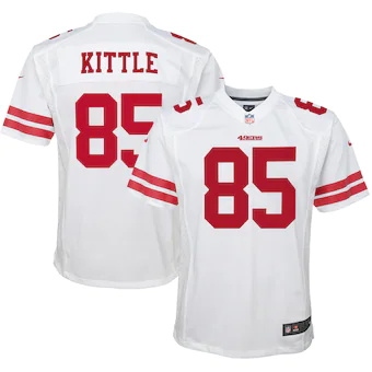 youth nike george kittle white san francisco 49ers player g